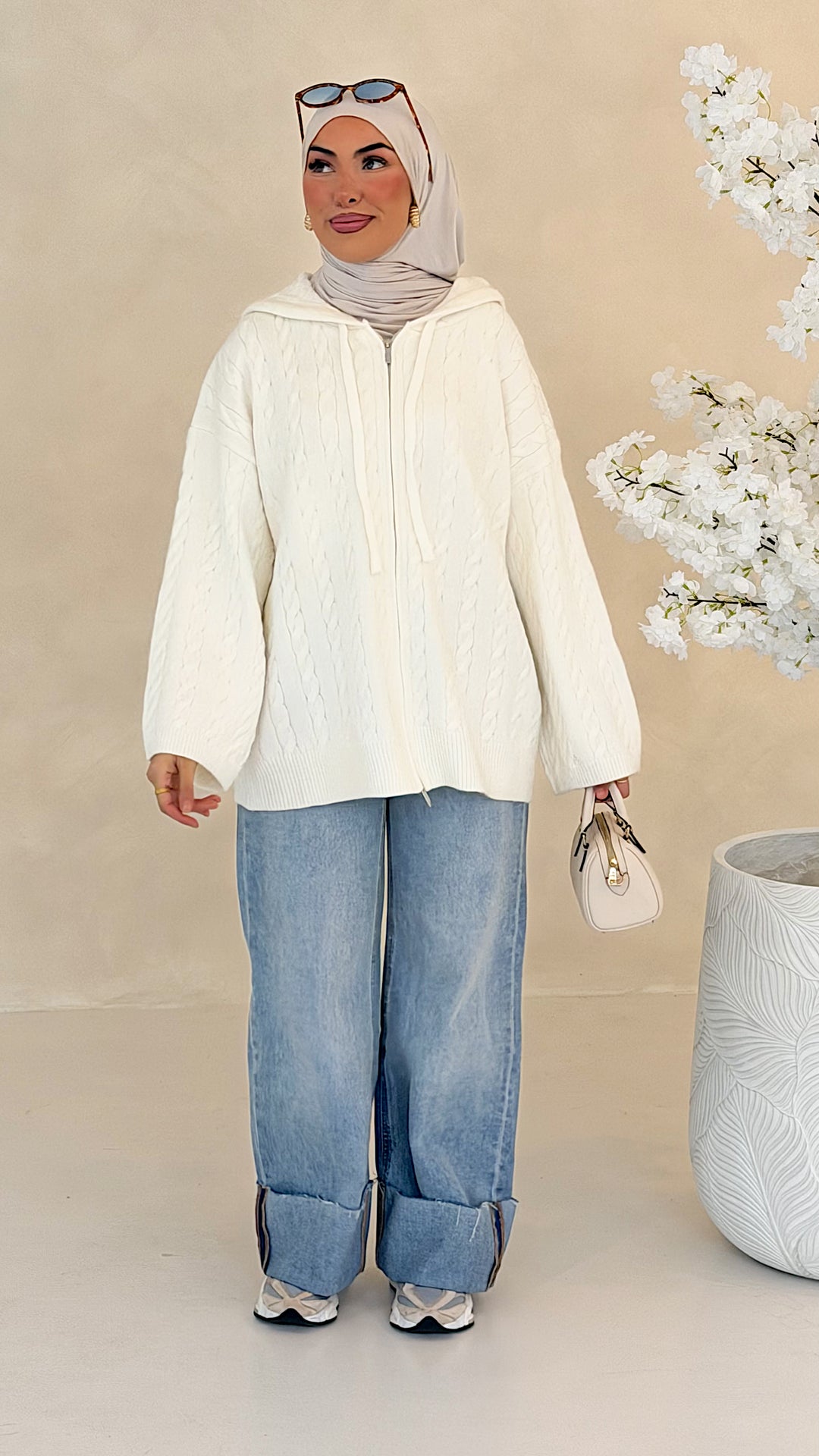 Mila Zopfstrick-Cardigan