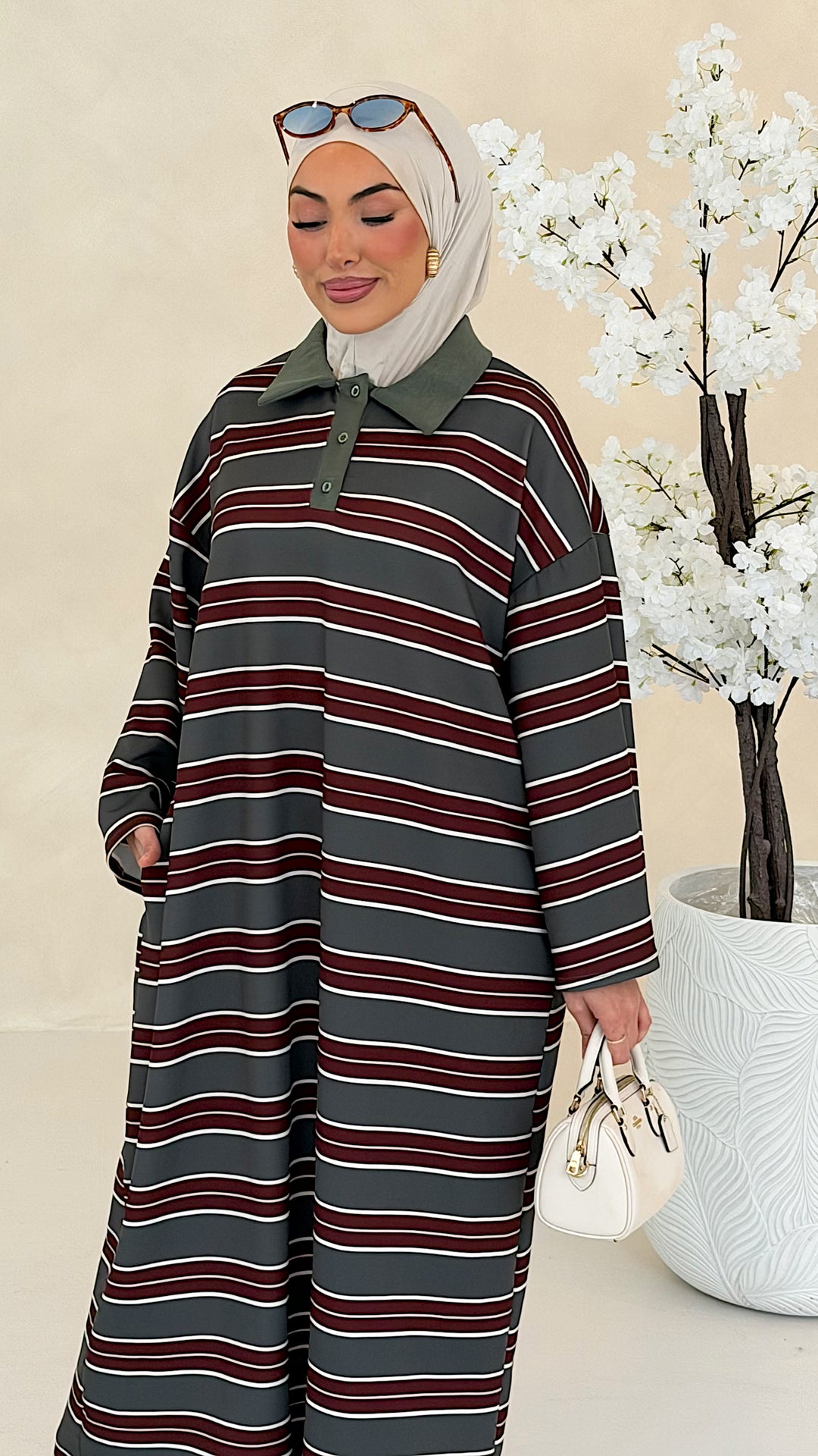 Hailey gestreiftes Polo Kleid