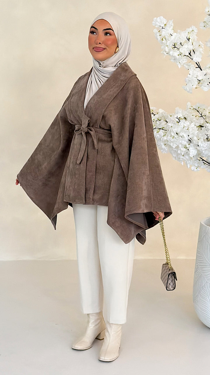 Kaia Poncho mit Kimonoärmeln