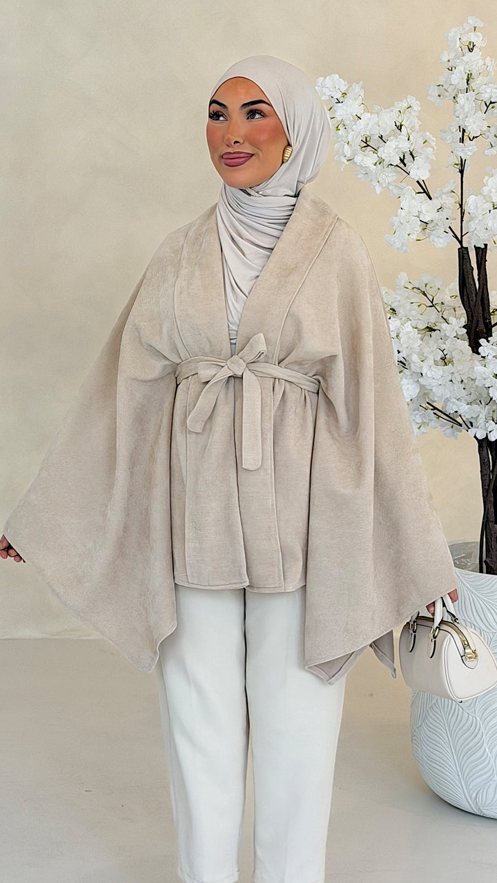 Kaia Poncho mit Kimonoärmeln
