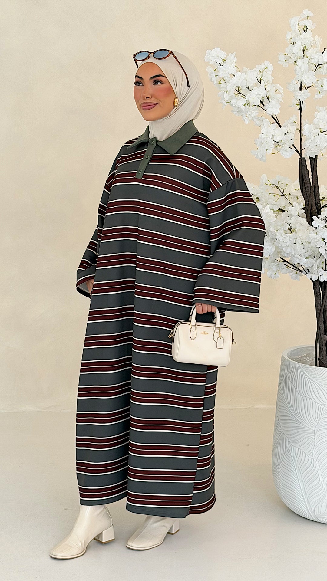Hailey gestreiftes Polo Kleid