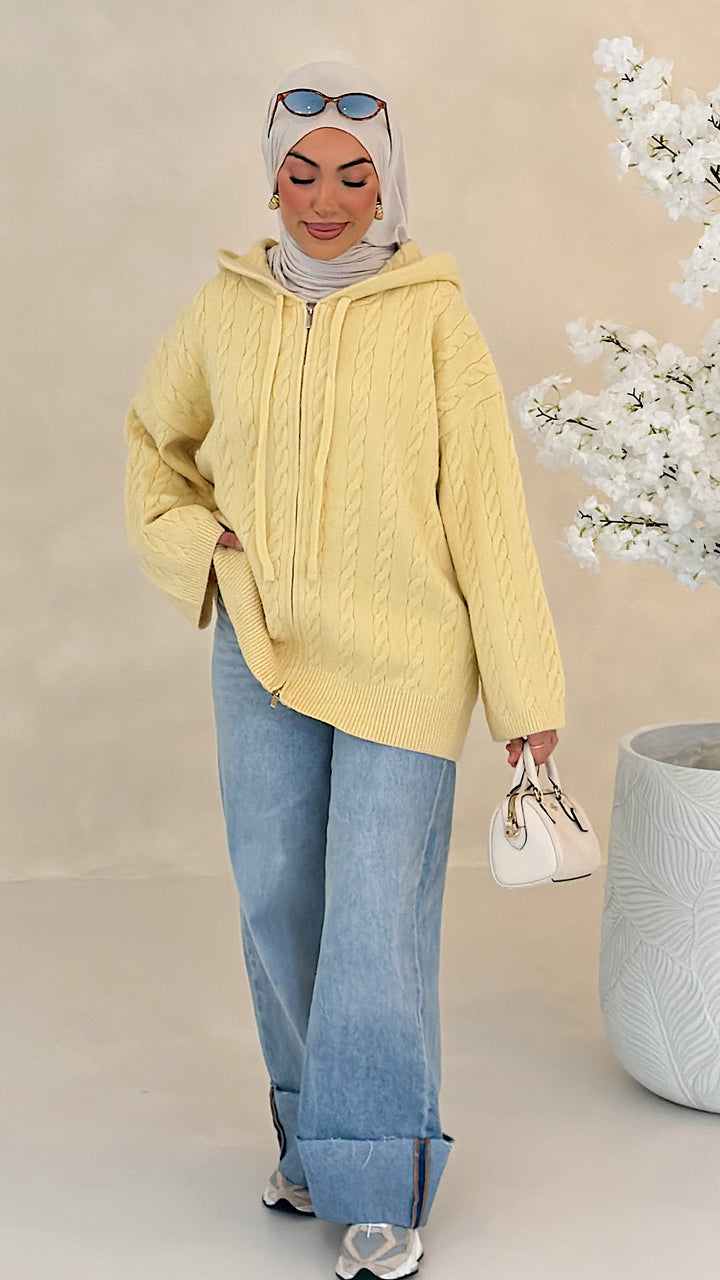 Mila Zopfstrick-Cardigan
