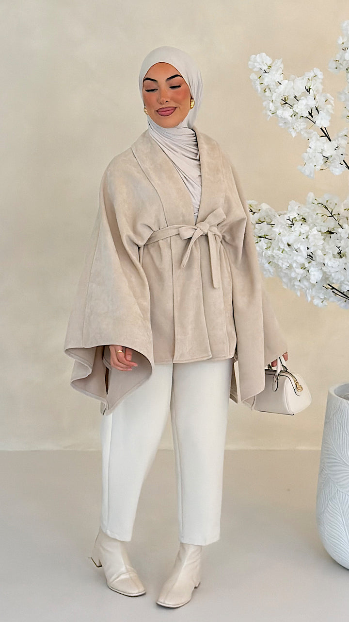 Kaia Poncho mit Kimonoärmeln