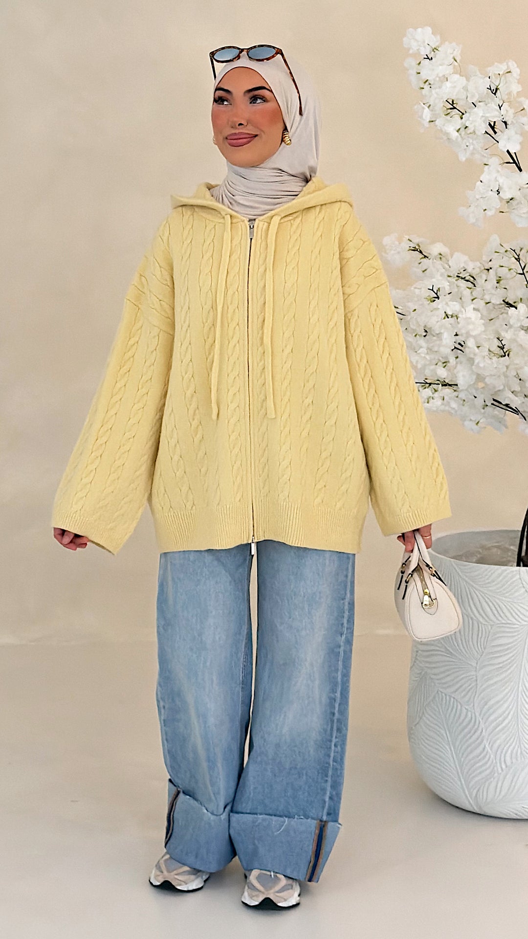 Mila Zopfstrick-Cardigan