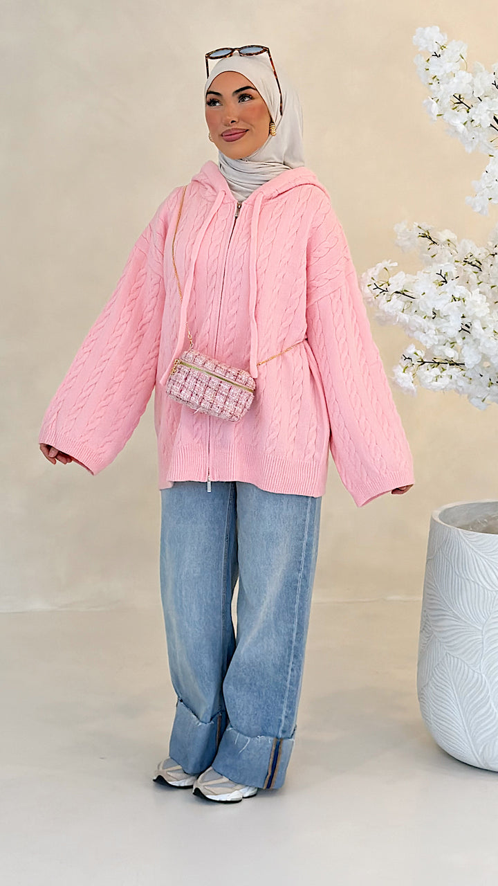 Mila Zopfstrick-Cardigan