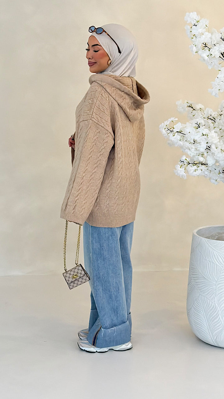 Mila Zopfstrick-Cardigan