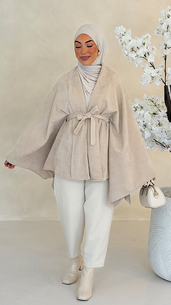 Kaia Poncho mit Kimonoärmeln