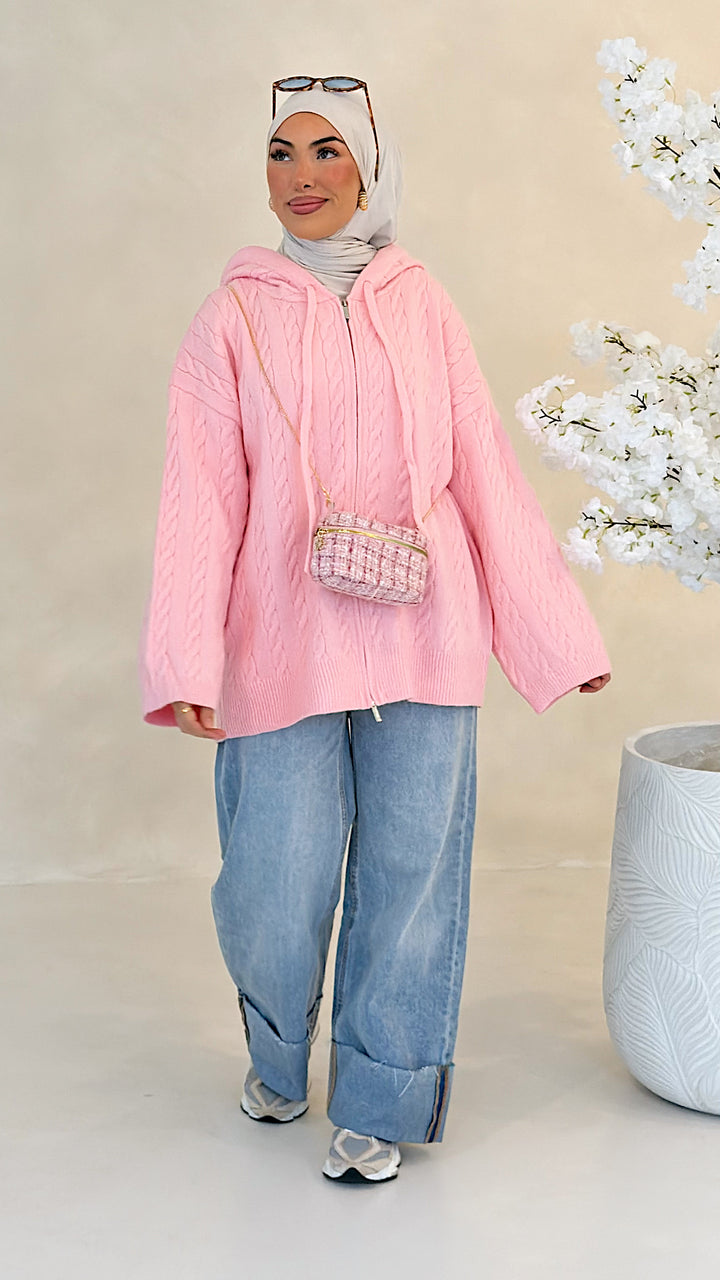 Mila Zopfstrick-Cardigan