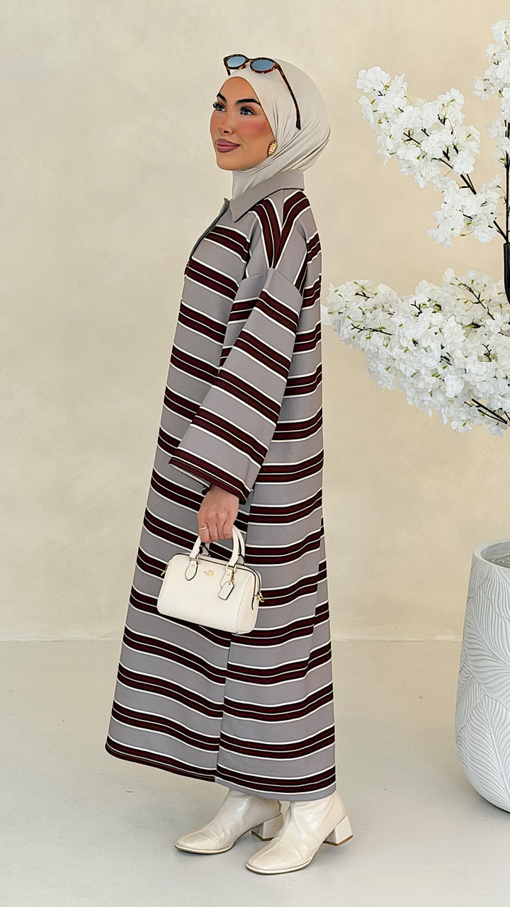 Hailey gestreiftes Polo Kleid