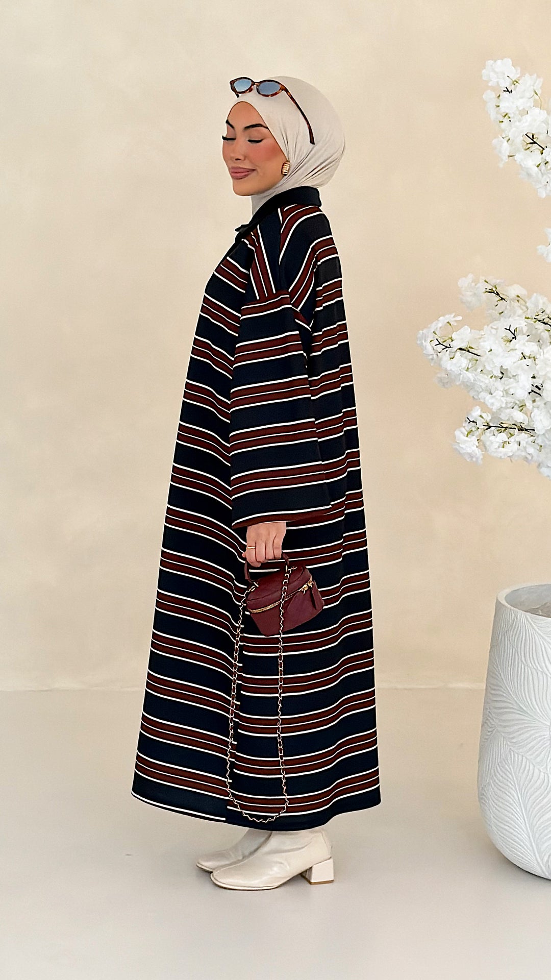 Hailey gestreiftes Polo Kleid