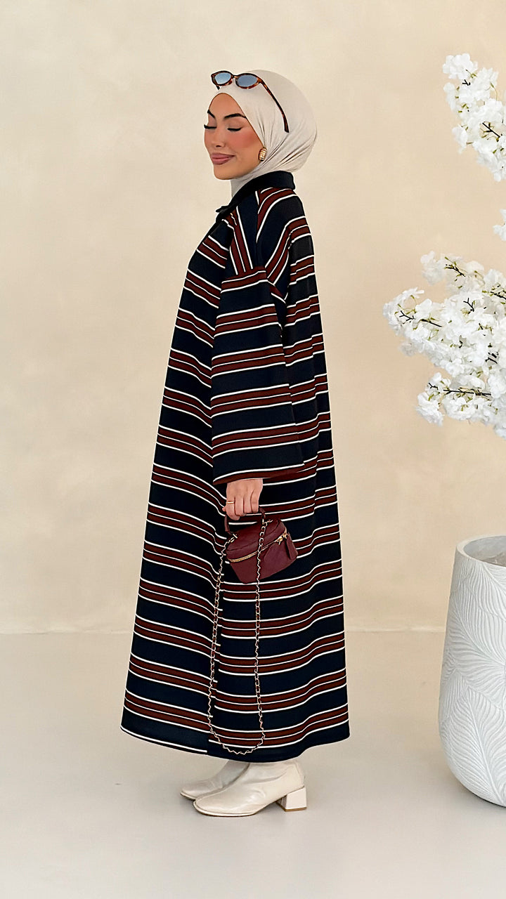 Hailey gestreiftes Polo Kleid