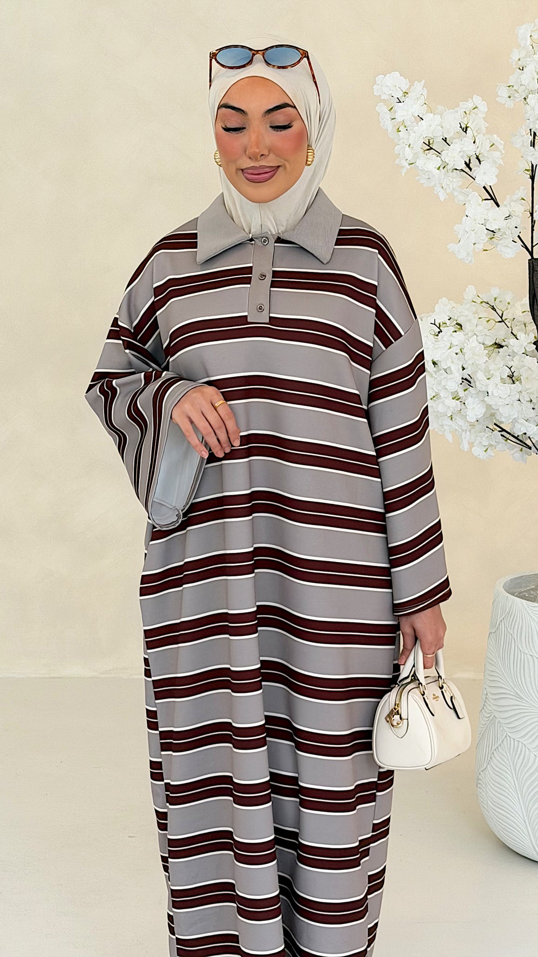 Hailey gestreiftes Polo Kleid
