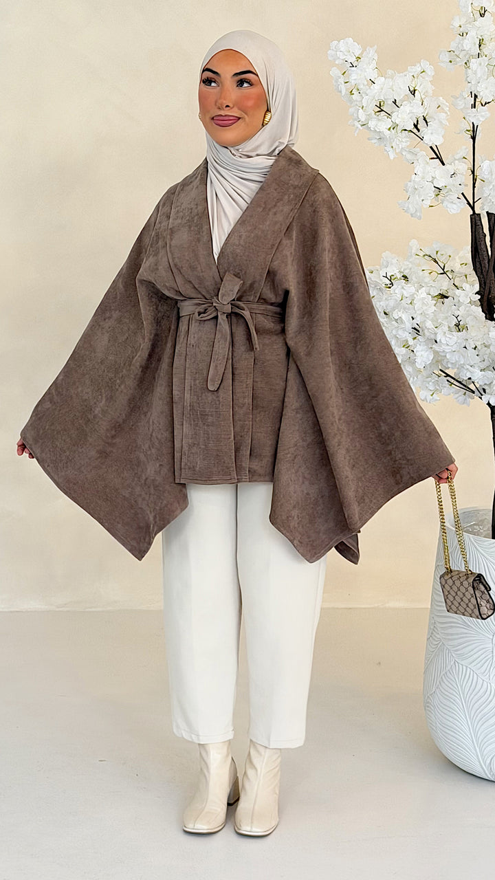 Kaia Poncho mit Kimonoärmeln