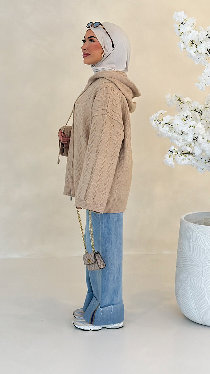 Mila Zopfstrick-Cardigan