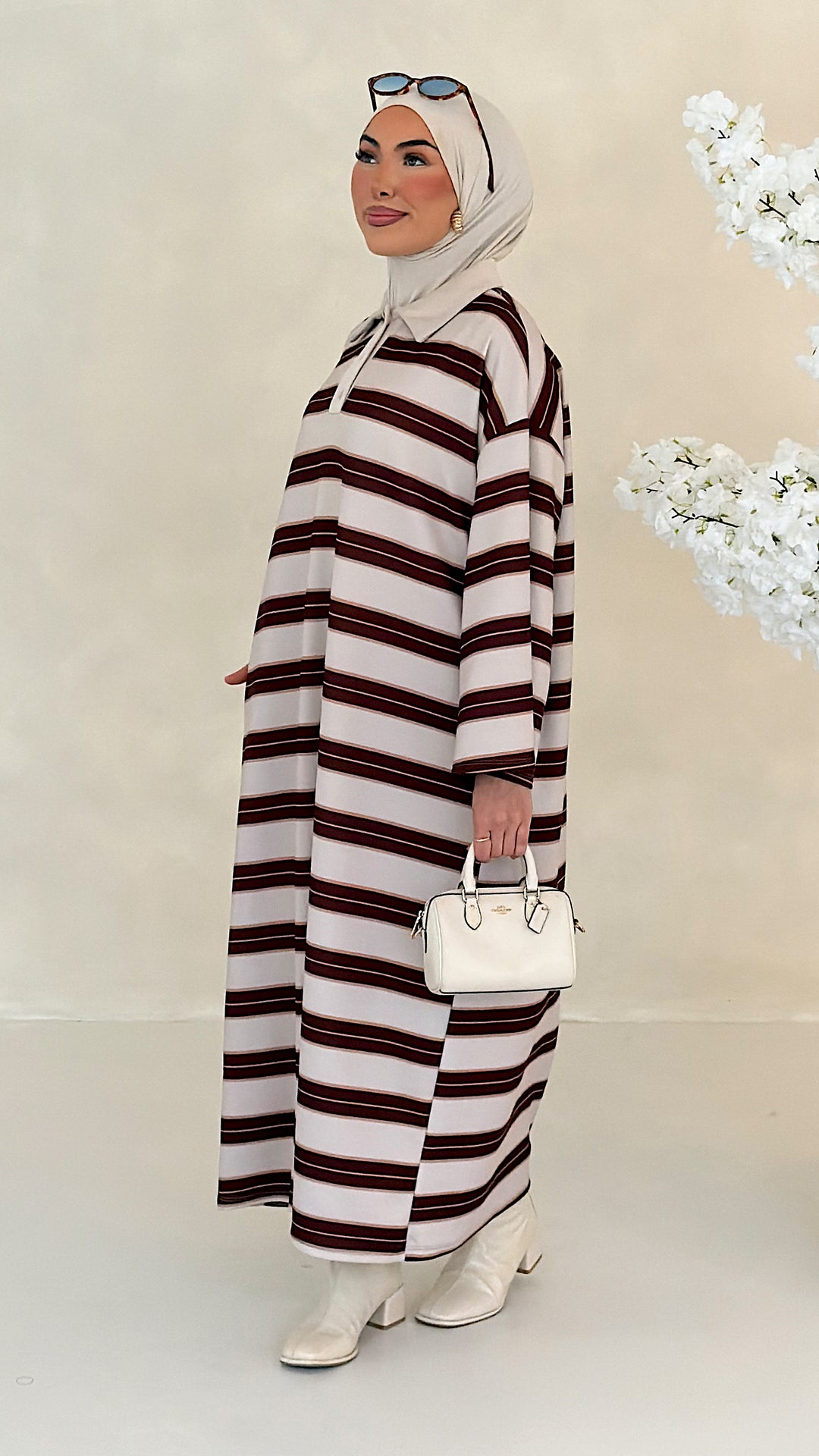 Hailey gestreiftes Polo Kleid