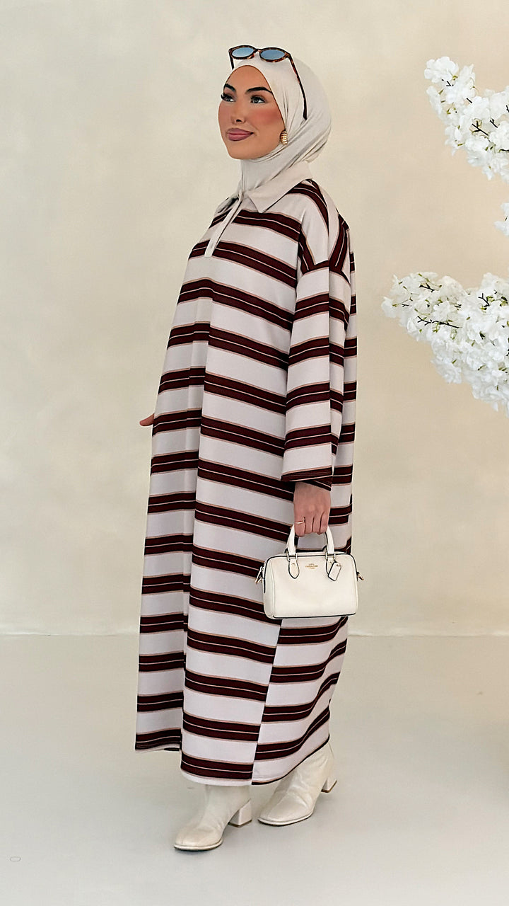 Hailey gestreiftes Polo Kleid