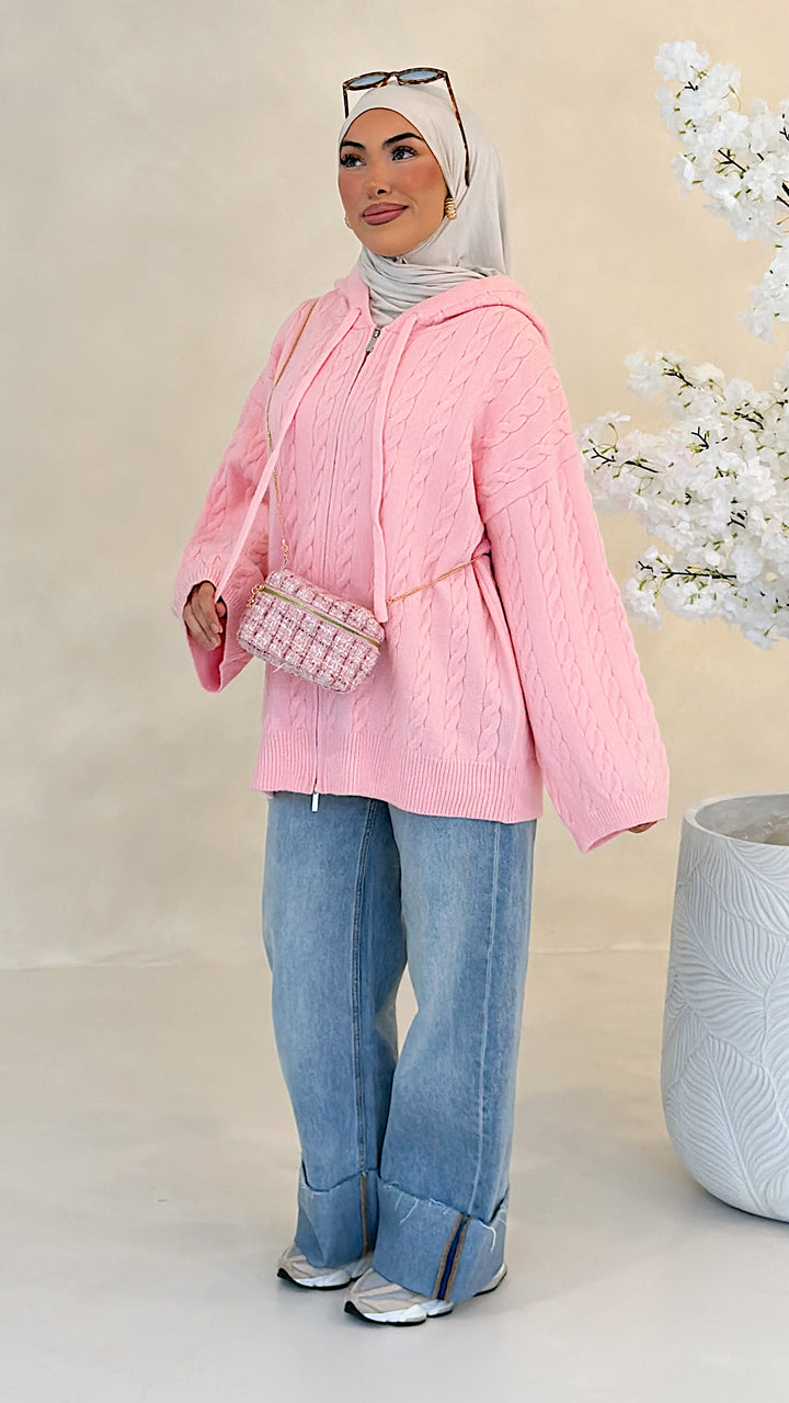 Mila Zopfstrick-Cardigan