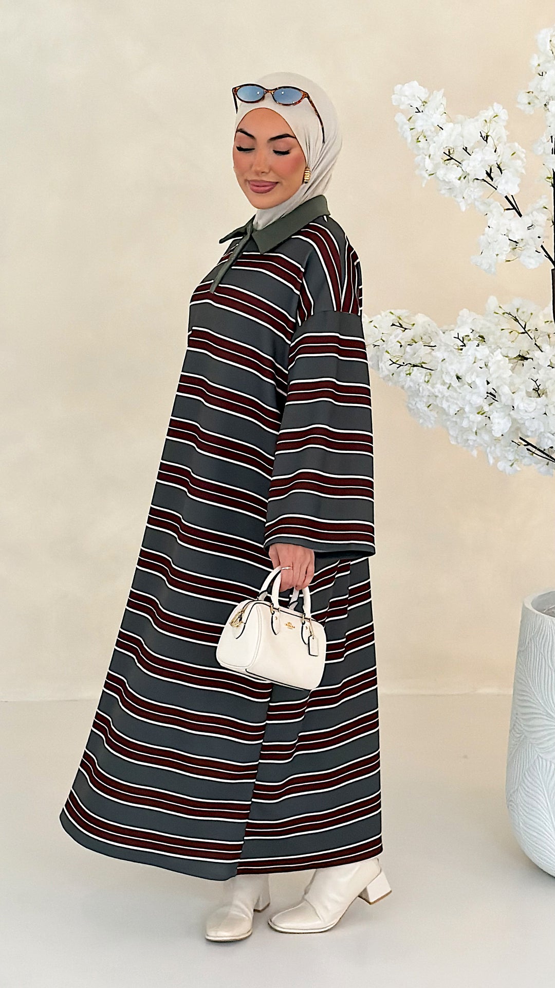 Hailey gestreiftes Polo Kleid