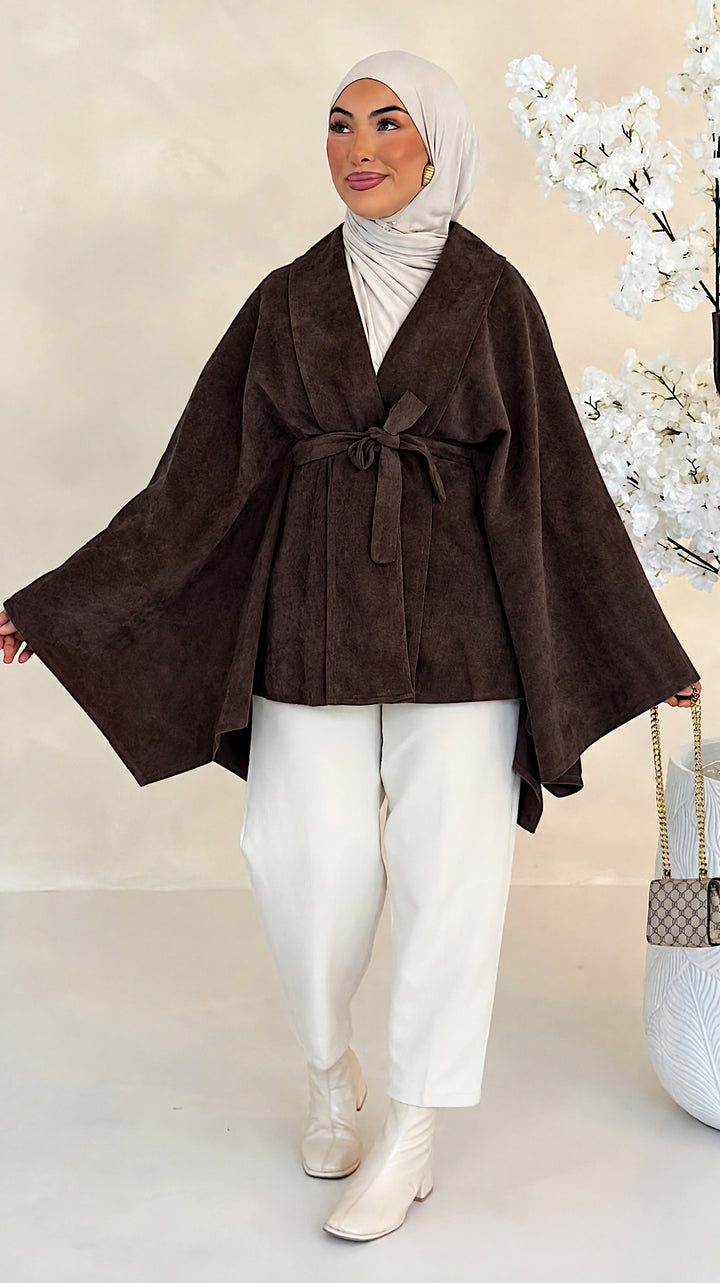 Kaia Poncho mit Kimonoärmeln