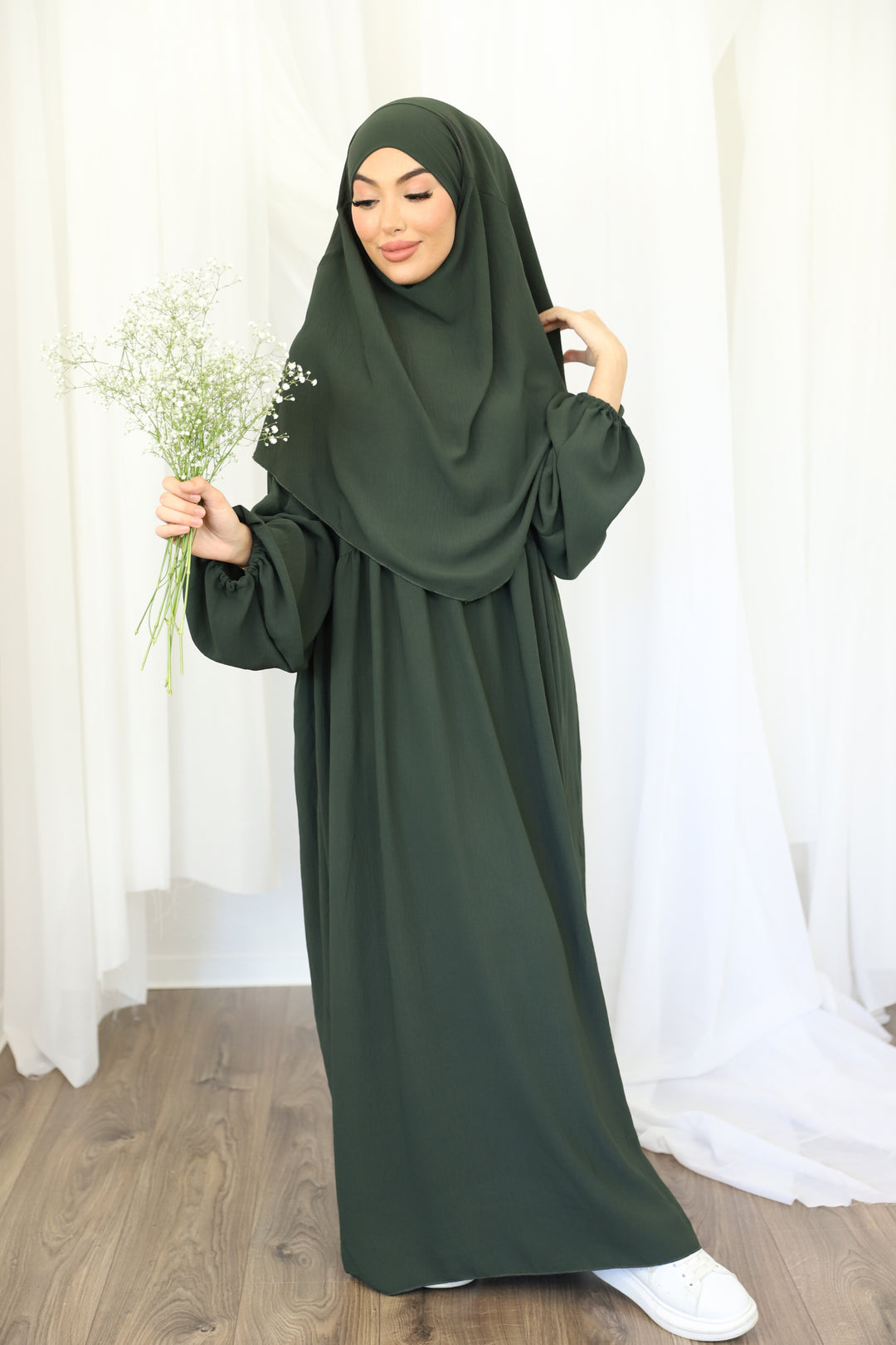 Khaleesi Abaya Set in Khaki