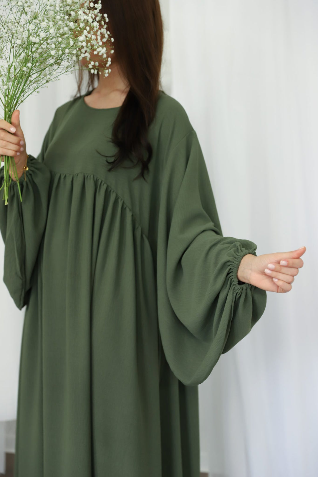 Nour Abaya in Khaki