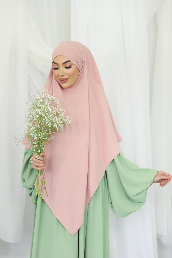 Naima Premium Khimar in Rosa