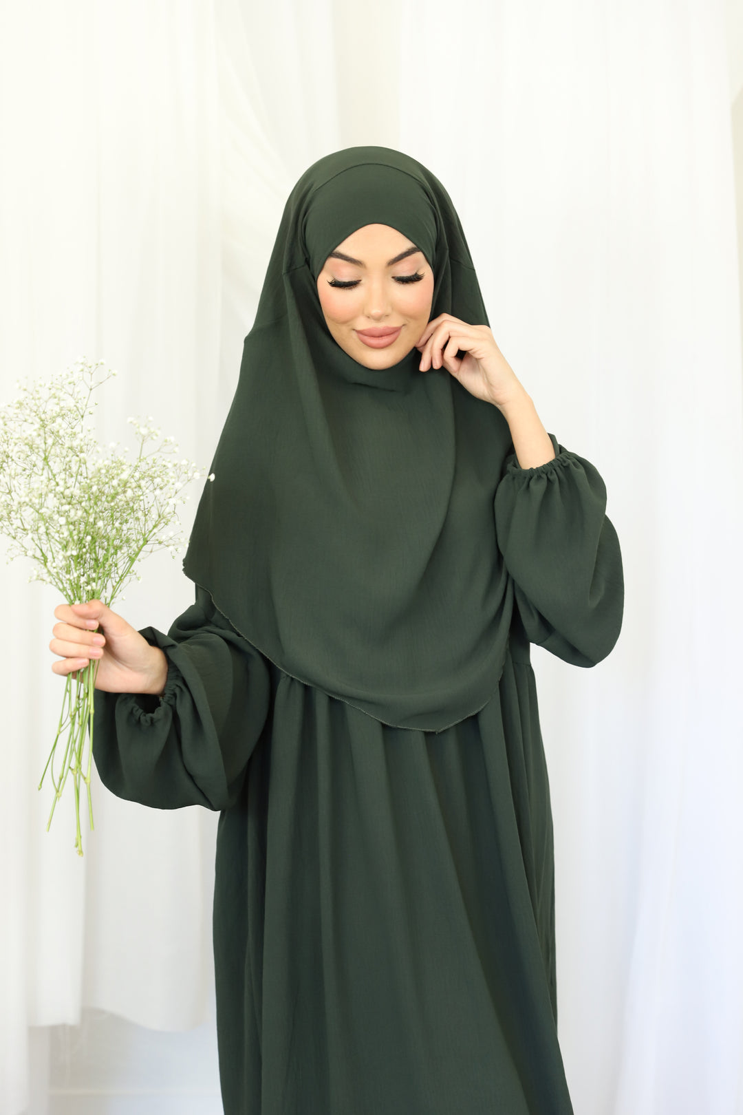 Khaleesi Abaya Set in Khaki