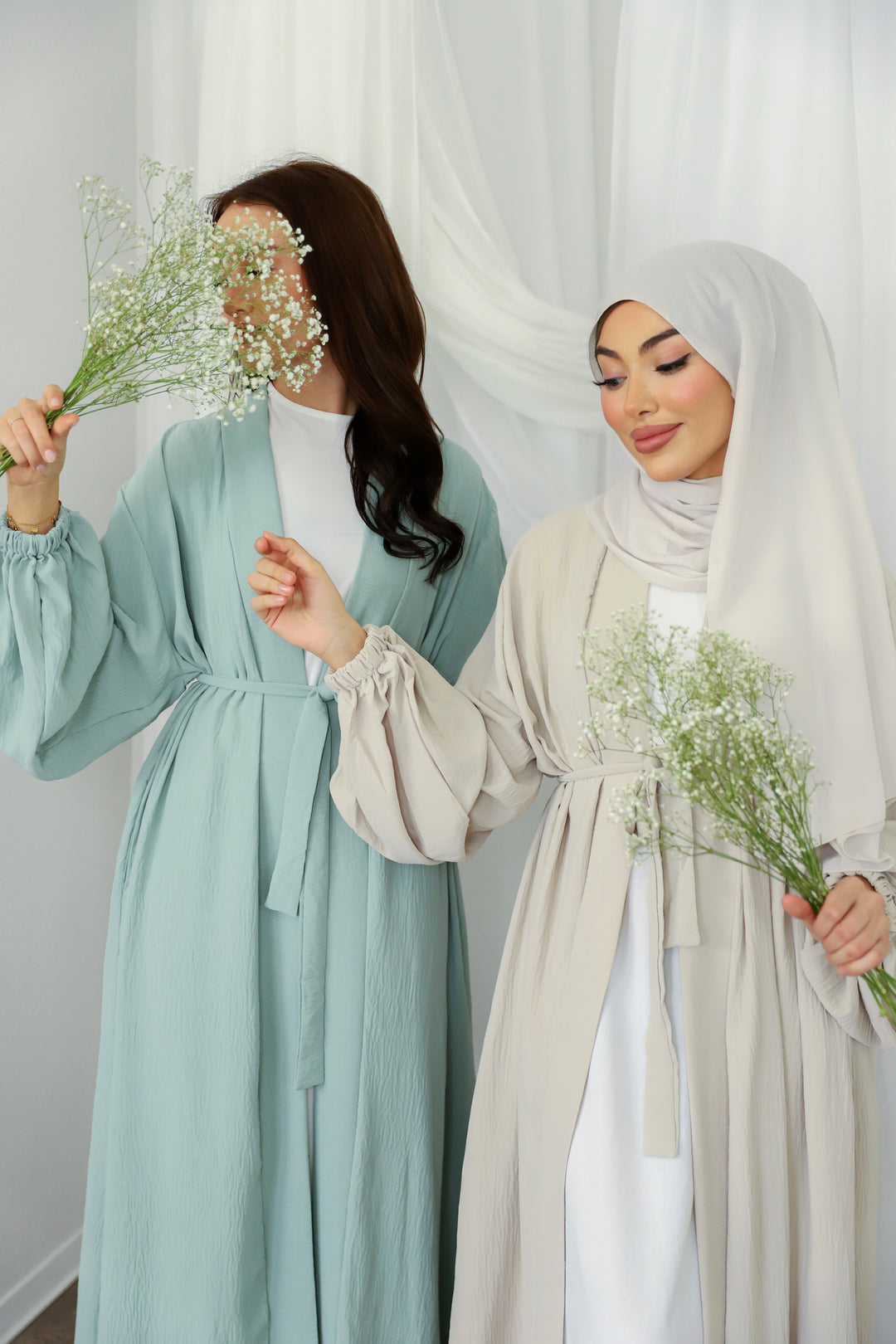 Almas Kimono in Pastel Mint