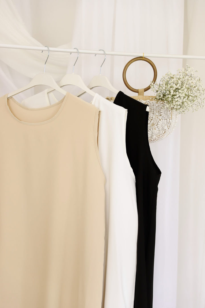 Amal Maxi Unterkleid in Weiß