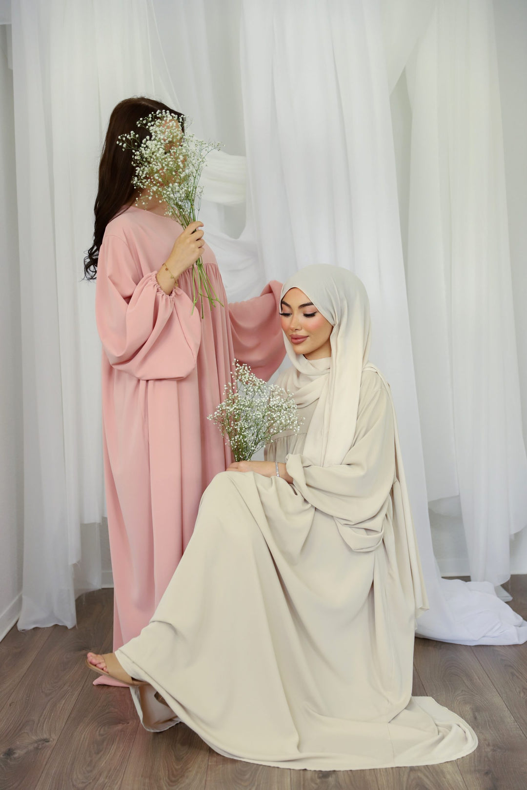 Dalia Abaya in Beige