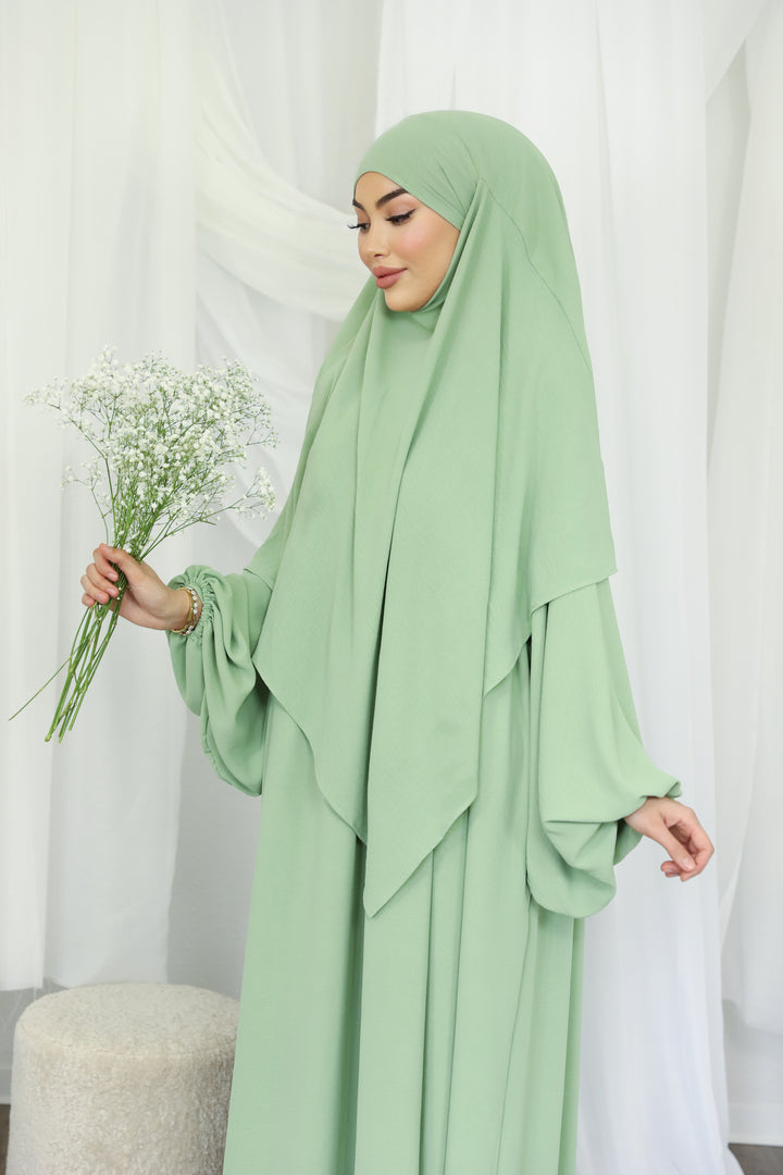 Nour Abaya in Mint