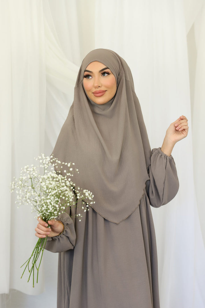 Khaleesi Abaya Set in Taupe