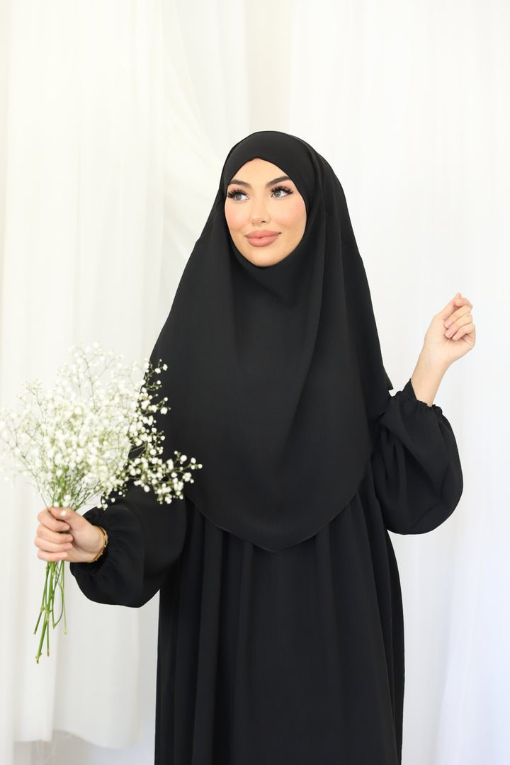 Khaleesi Abaya Set in Schwarz