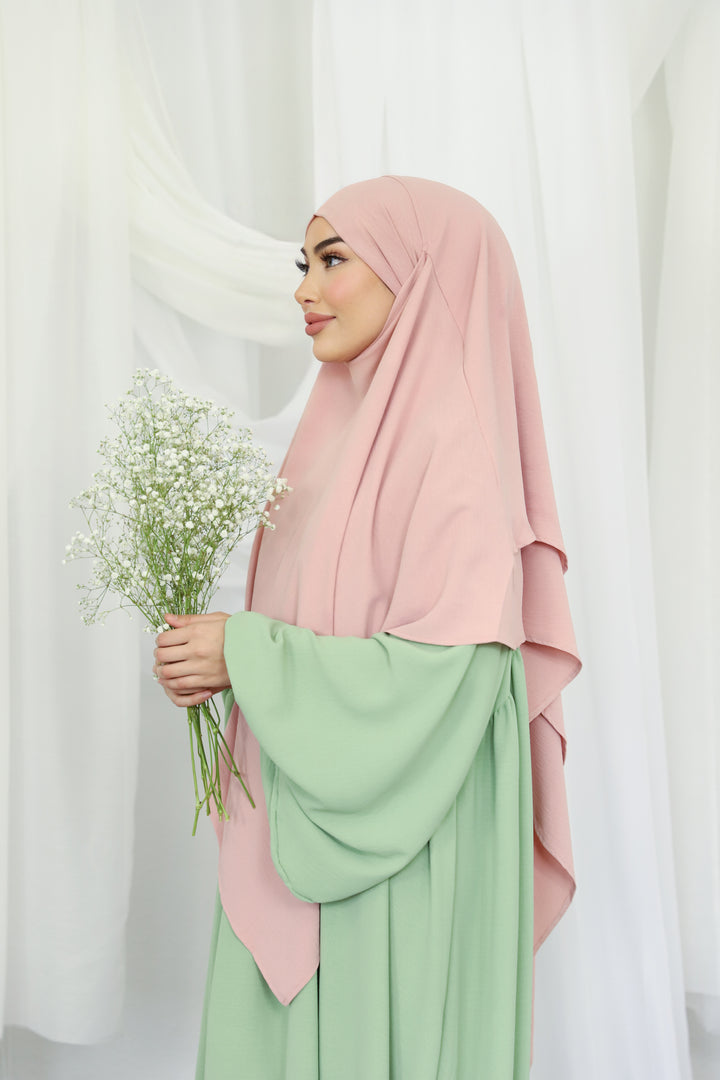 Naima Premium Khimar in Rosa